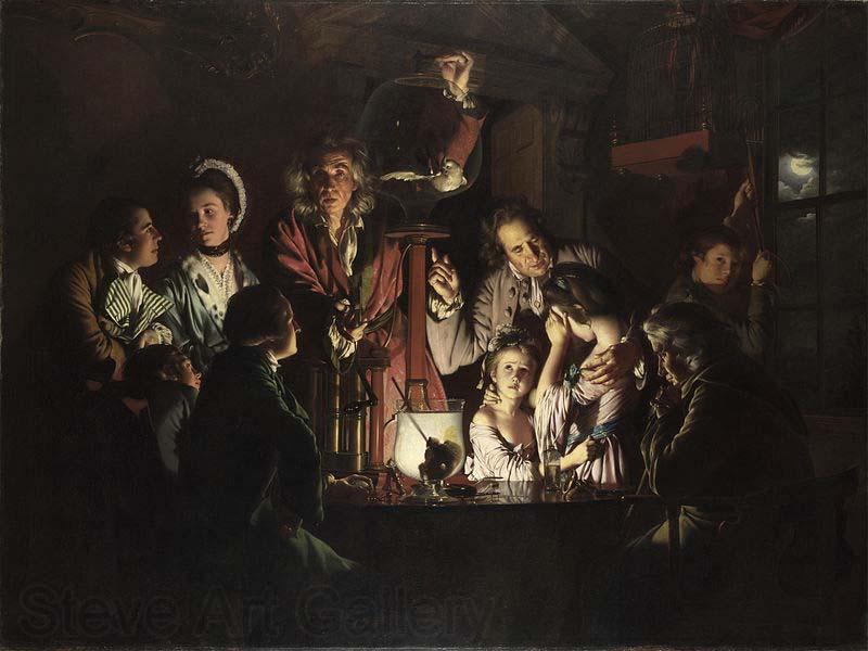 Joseph wright of derby An Experiment on a Bird in an Air Pump Norge oil painting art